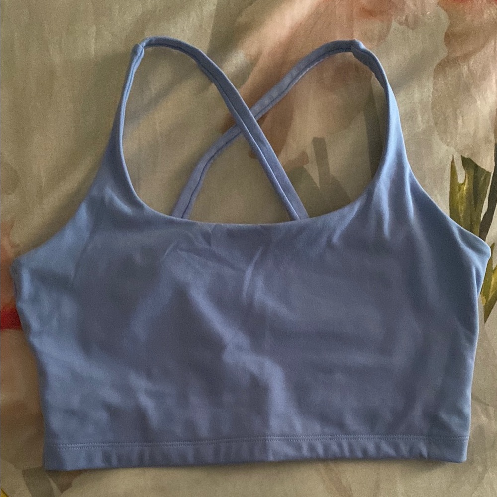Alphalete Blue Racerback Sports Bra
